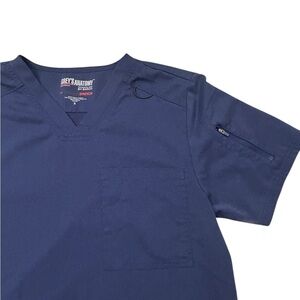 Grey's Anatomy Men's‎ Navy V-Neck Scrub Top